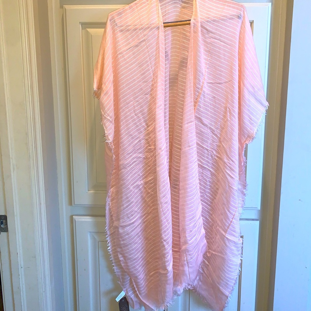 Janice Apparel Sheer peach 👘 kimono